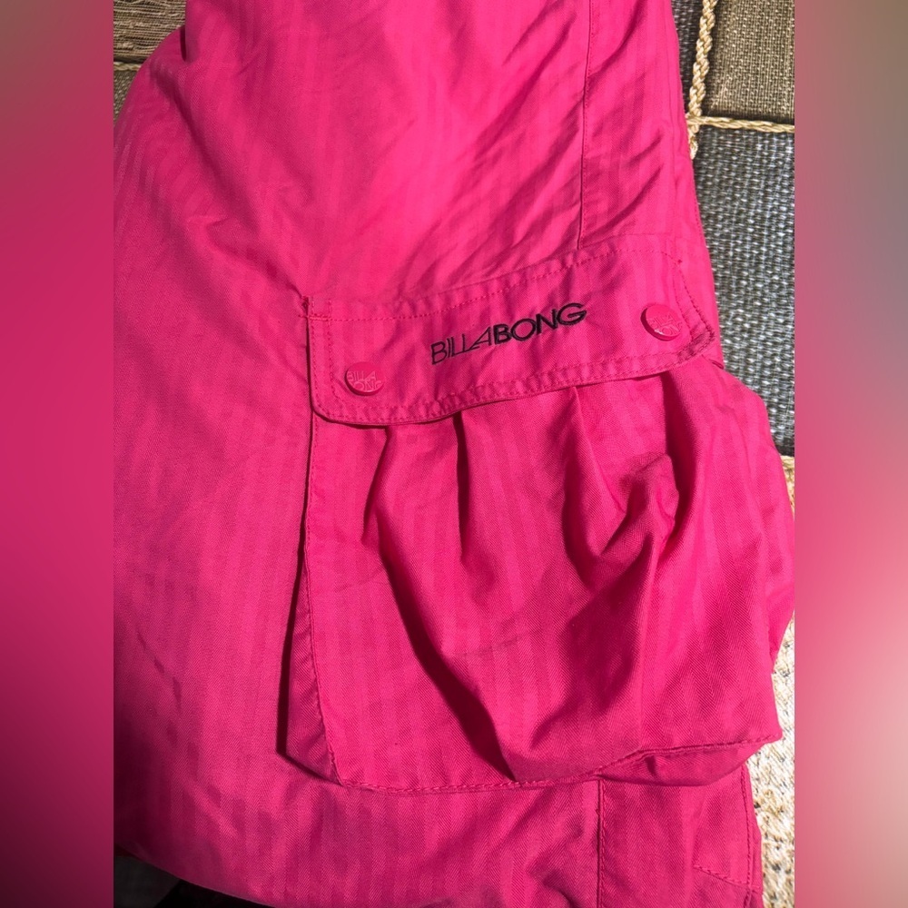 Billabong Kids' Bright Pink Cargo Pants for the snow - Picture 7 of 15